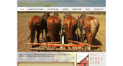 Desktop Screenshot of kristinkimball.com