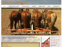Tablet Screenshot of kristinkimball.com